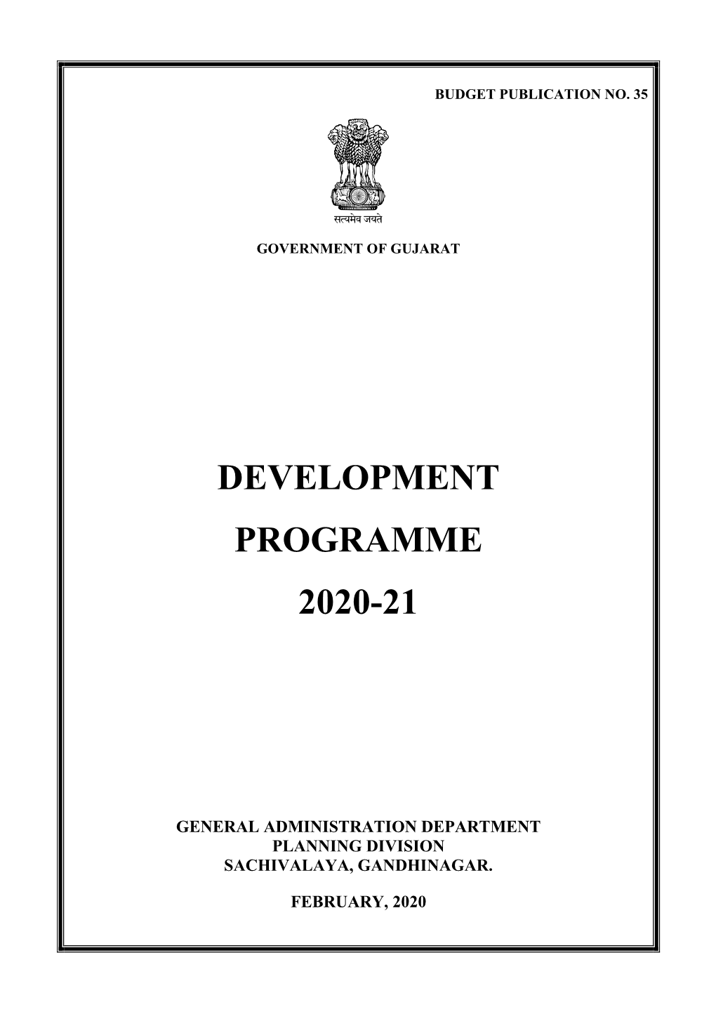 Development Programme 2020-21