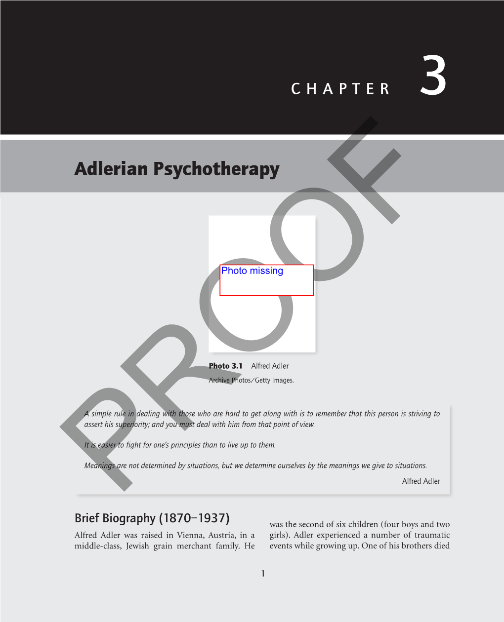 Adlerian Psychotherapy