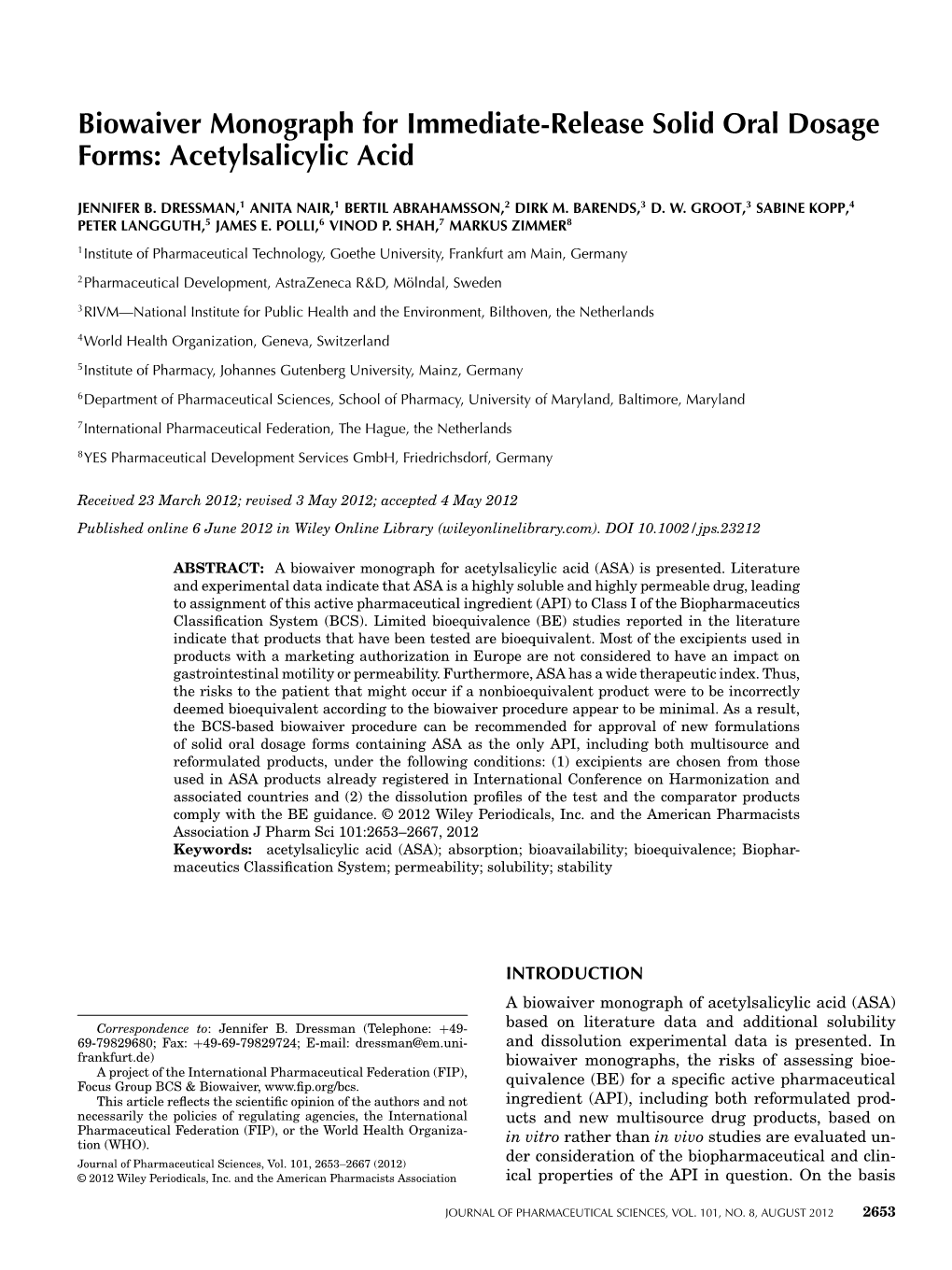 Acetylsalicylic Acid