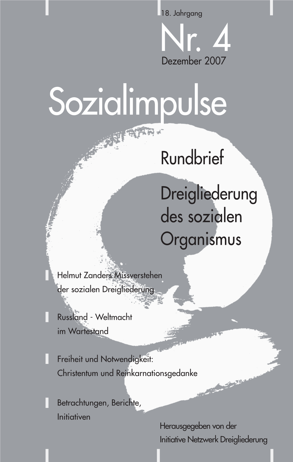 Rundbrief Dreigliederung Des Sozialen Organismus