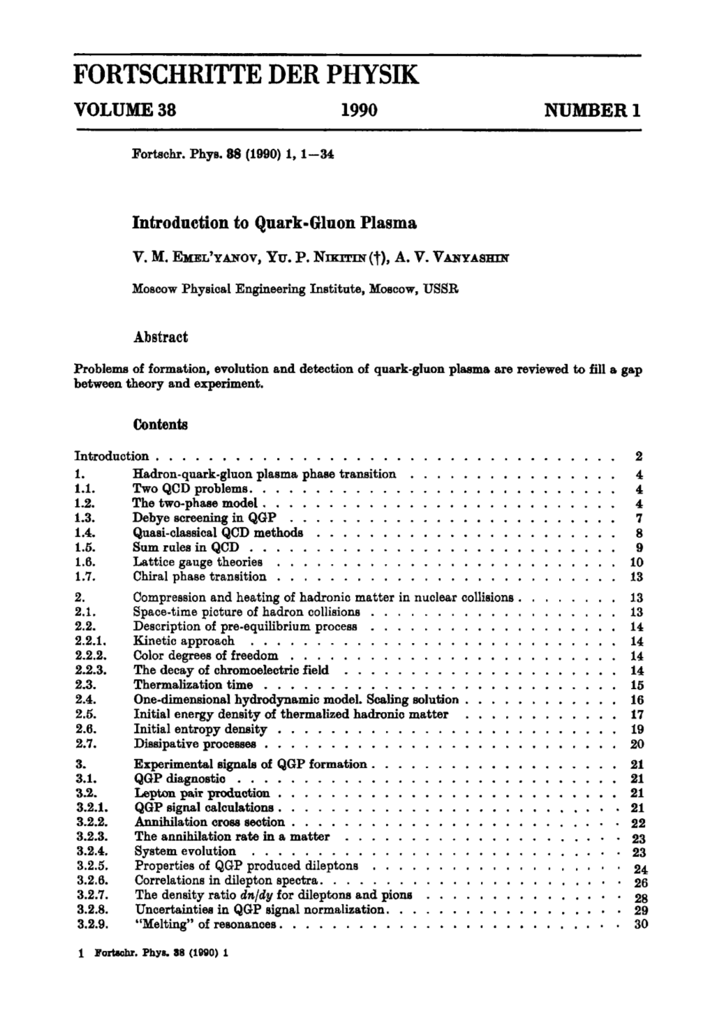 Introduction to Quark-Gluon Plasma