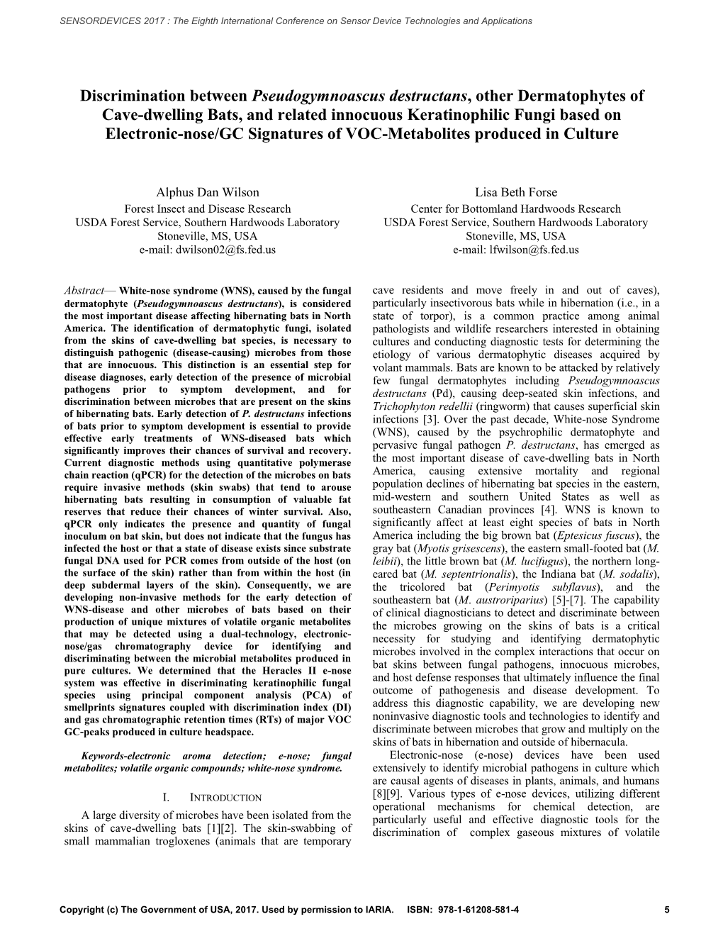 Discrimination Between Pseudogymnoascus Destructans