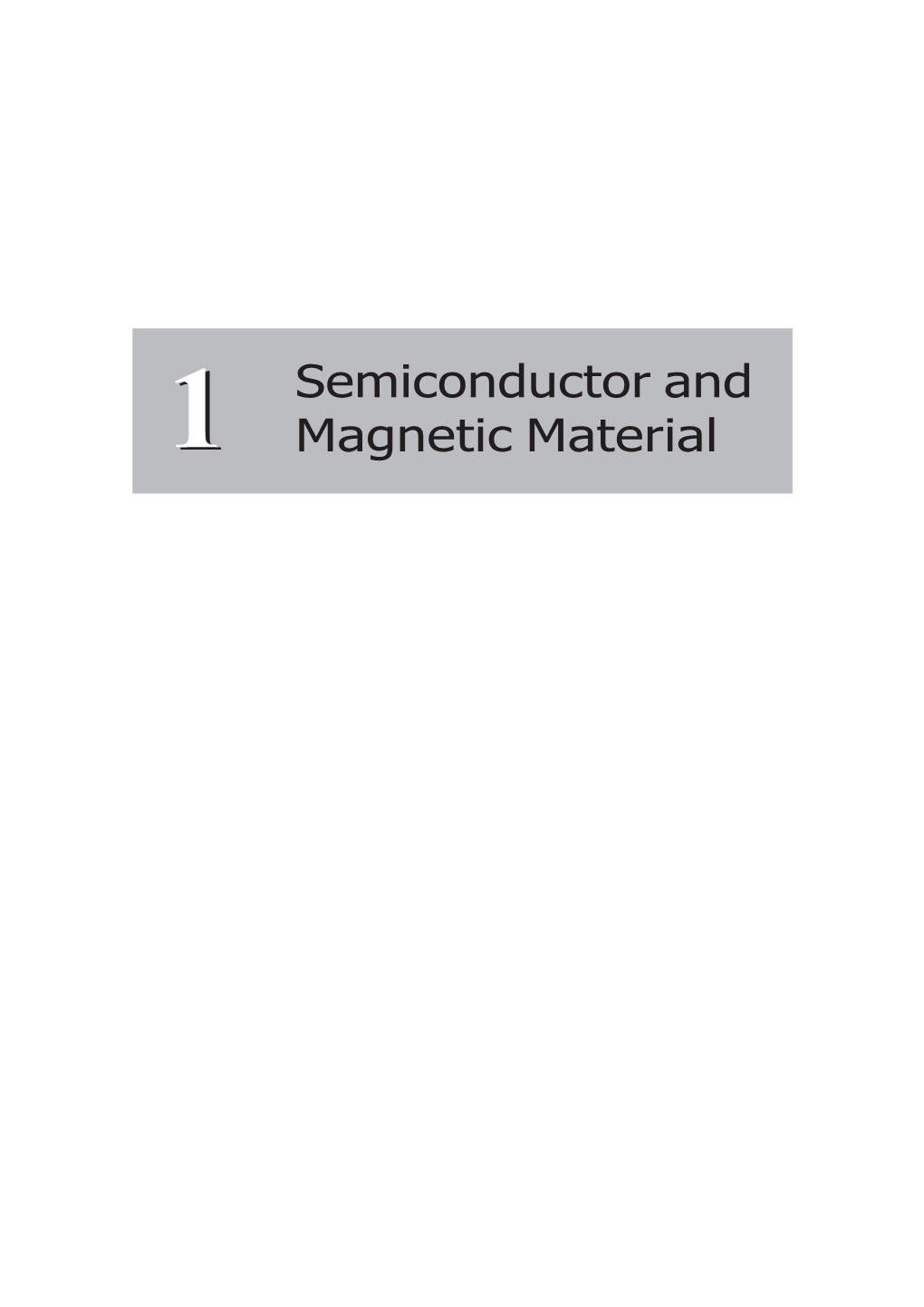 Semiconductor and Magnetic Material 3