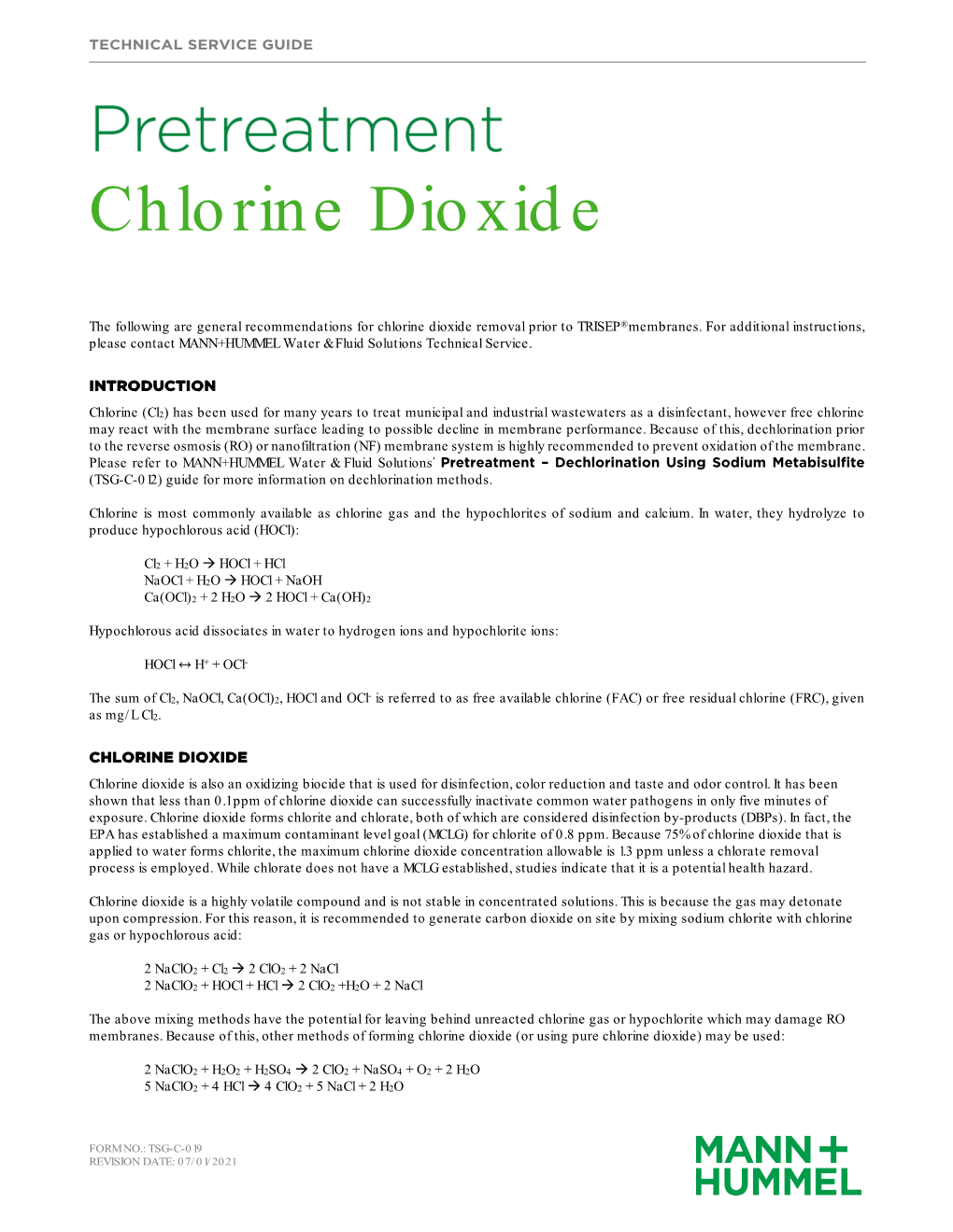 Chlorine Dioxide