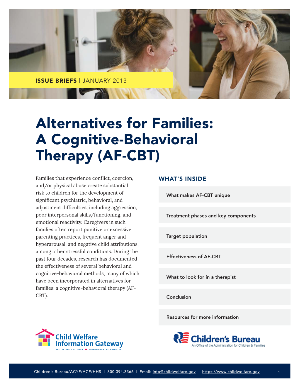 A Cognitive Behavioral Therapy