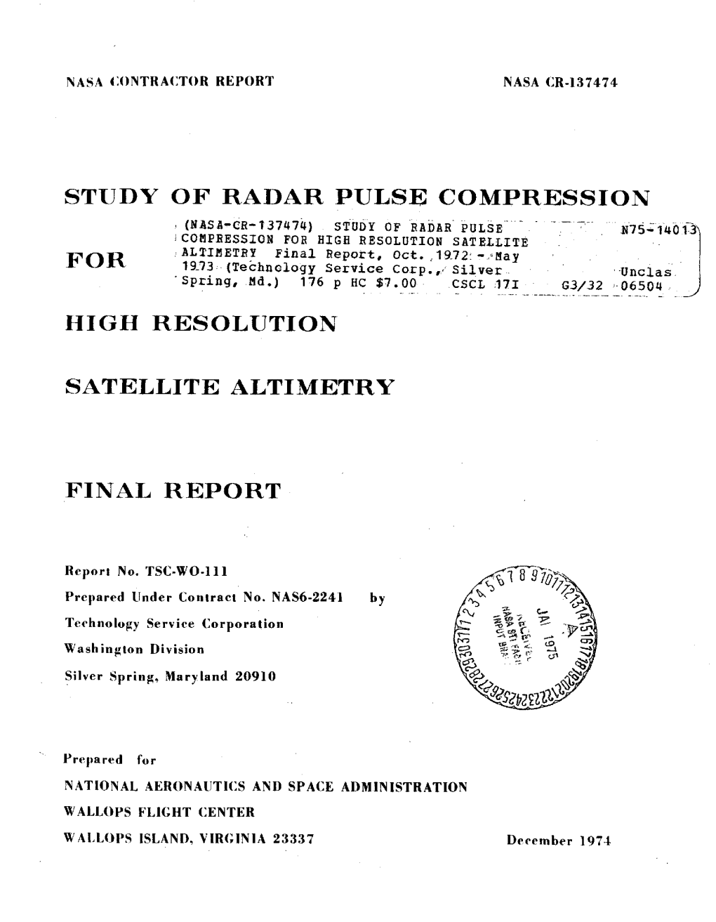 Study of Radar Pulse Compression