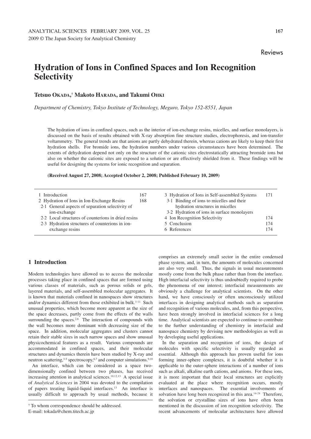 Hydration of Ions in Confined Spaces and Ion Recognition Selectivity