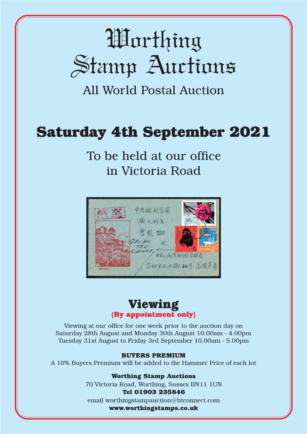 Worthing Stamp Auctions All World Postal Auction