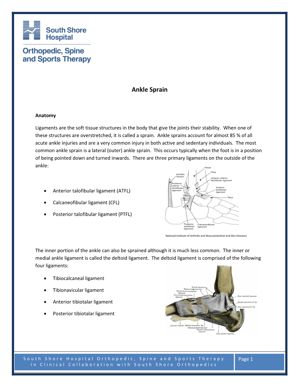 Ankle Sprain