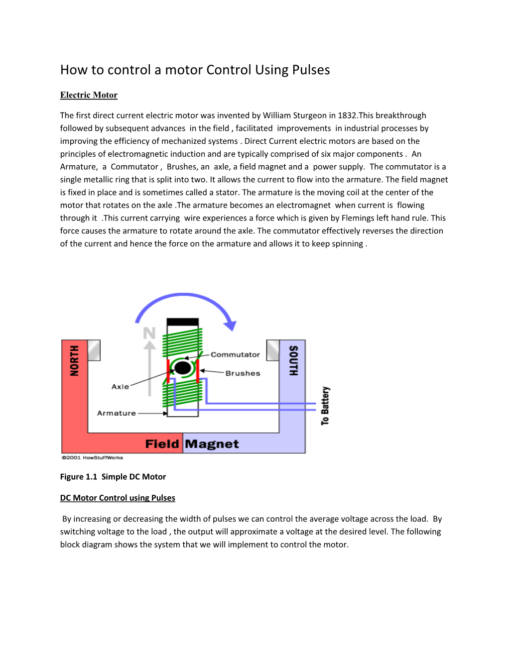 How to Control a Motor Control Using Pulses