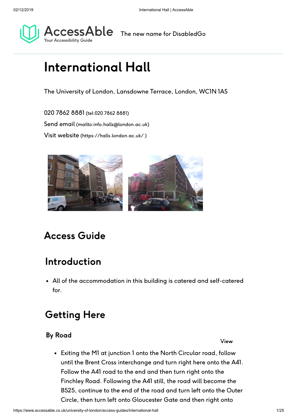 International Hall | Accessable