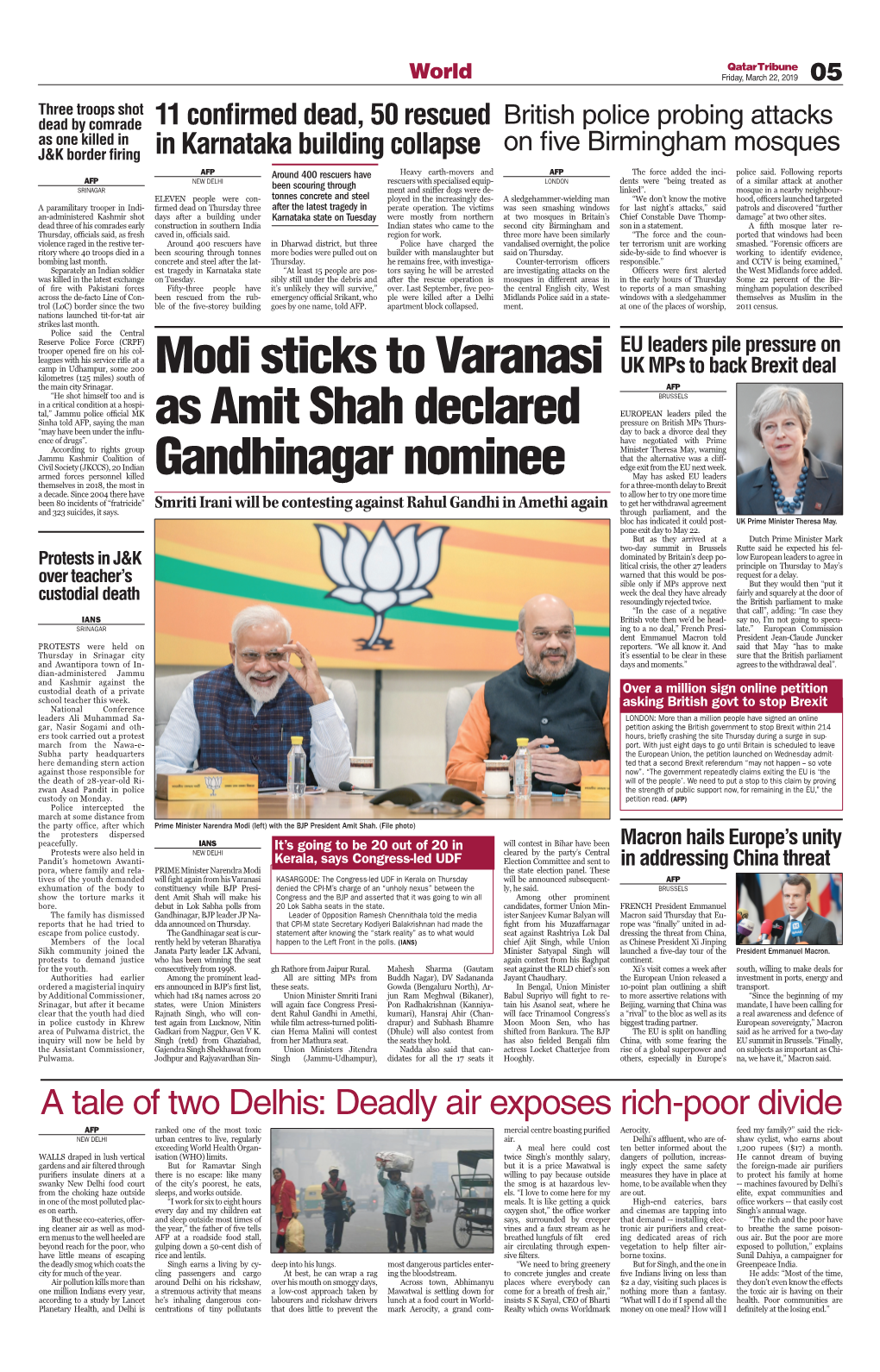 Modi Sticks to Varanasi As Amit Shah Declared Gandhinagar Nominee