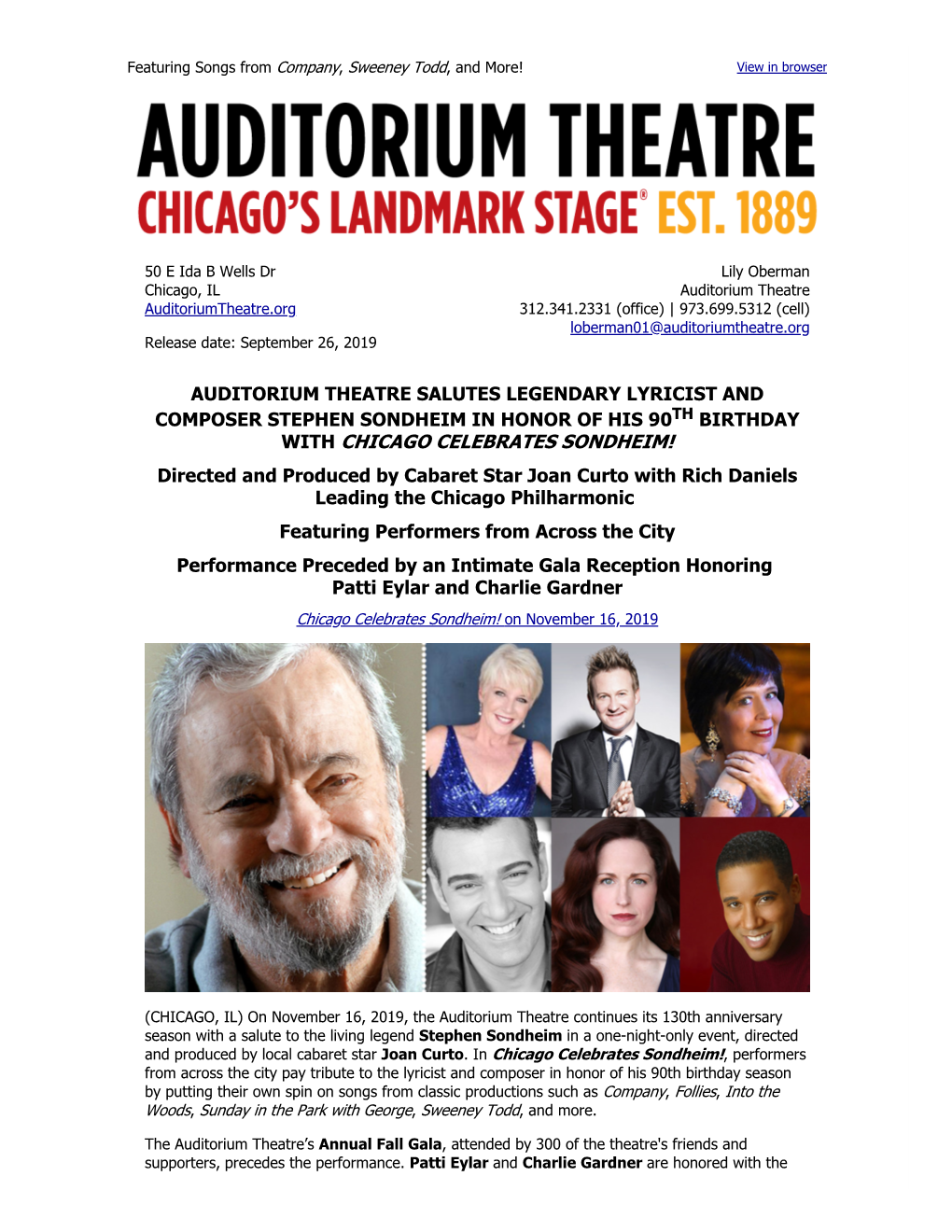 With Chicago Celebrates Sondheim!