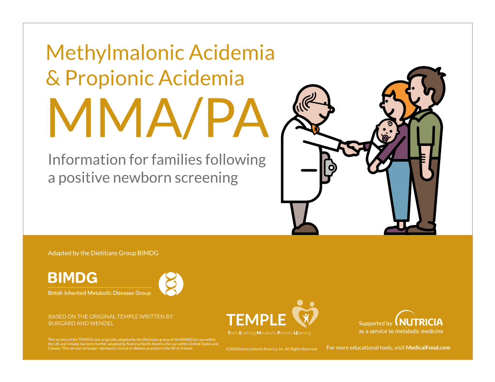 Methylmalonic Acidemia & Propionic Acidemia