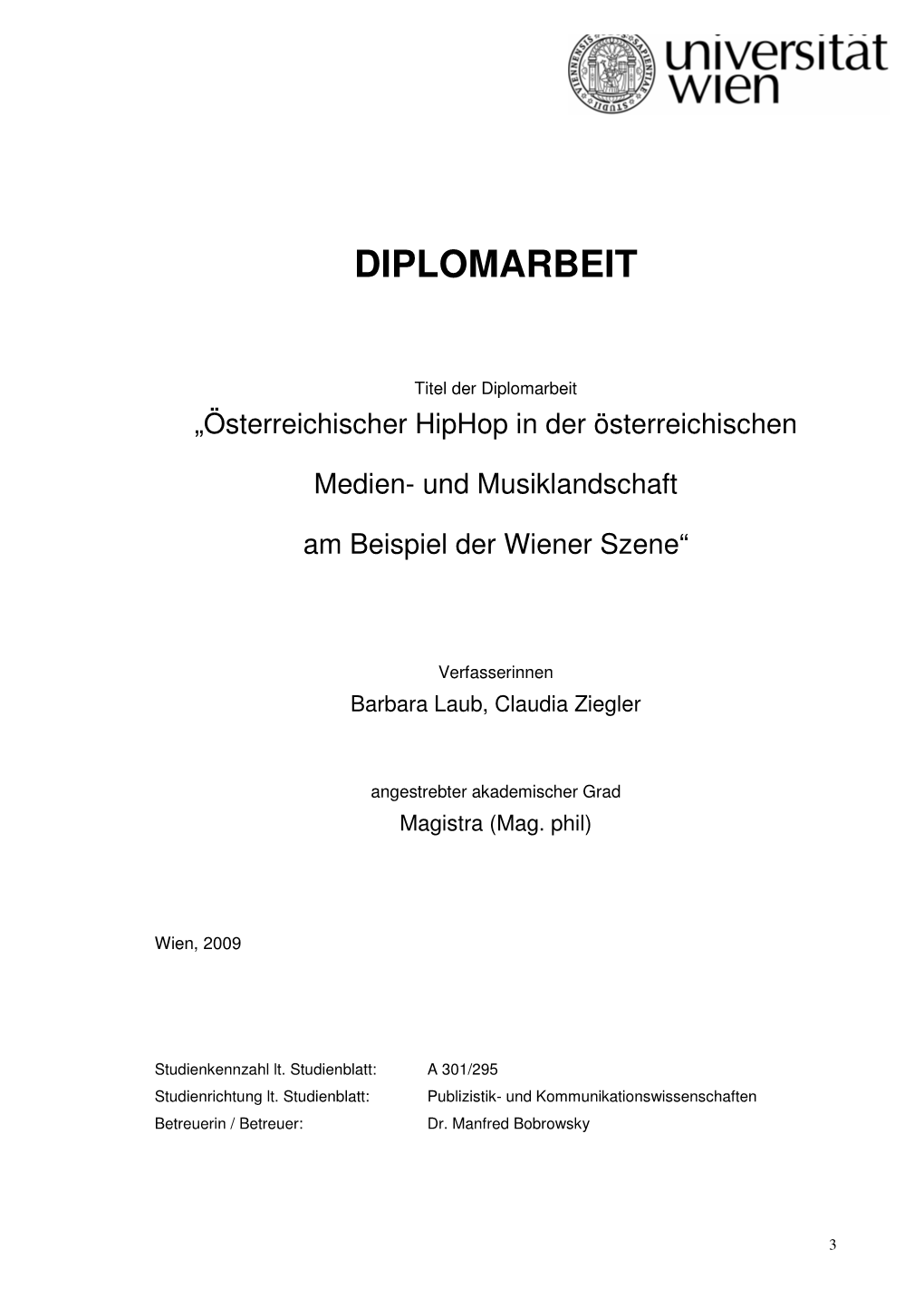 Diplomarbeit