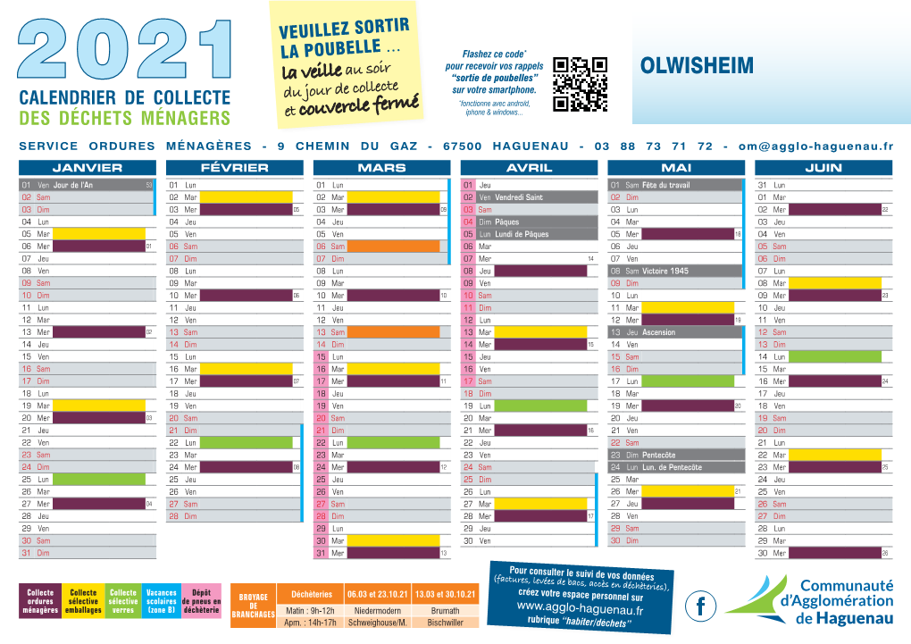 Calendrier 2021 OM Olwisheim