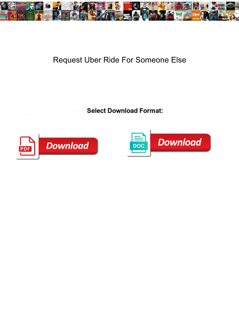 Request Uber Ride for Someone Else