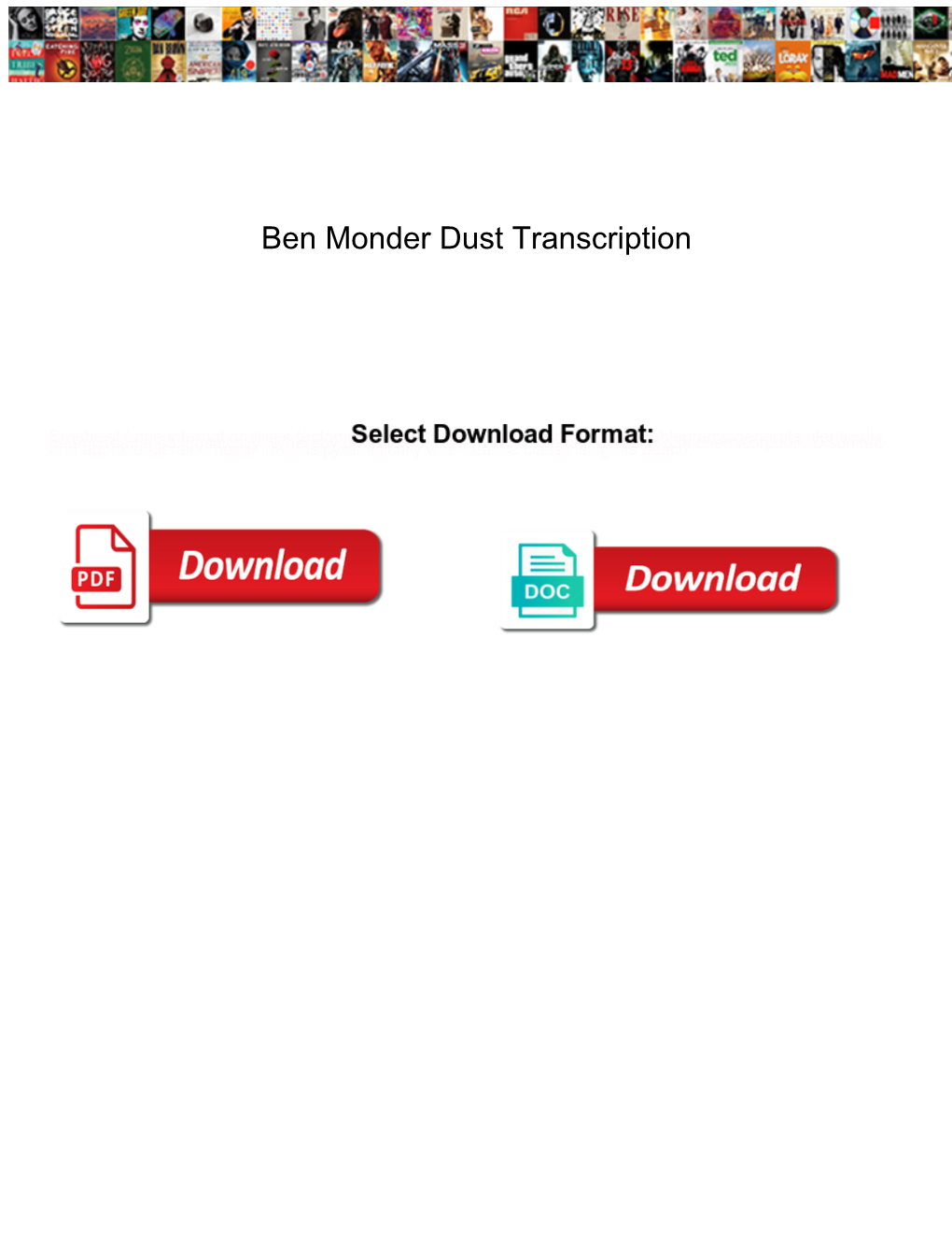 Ben Monder Dust Transcription