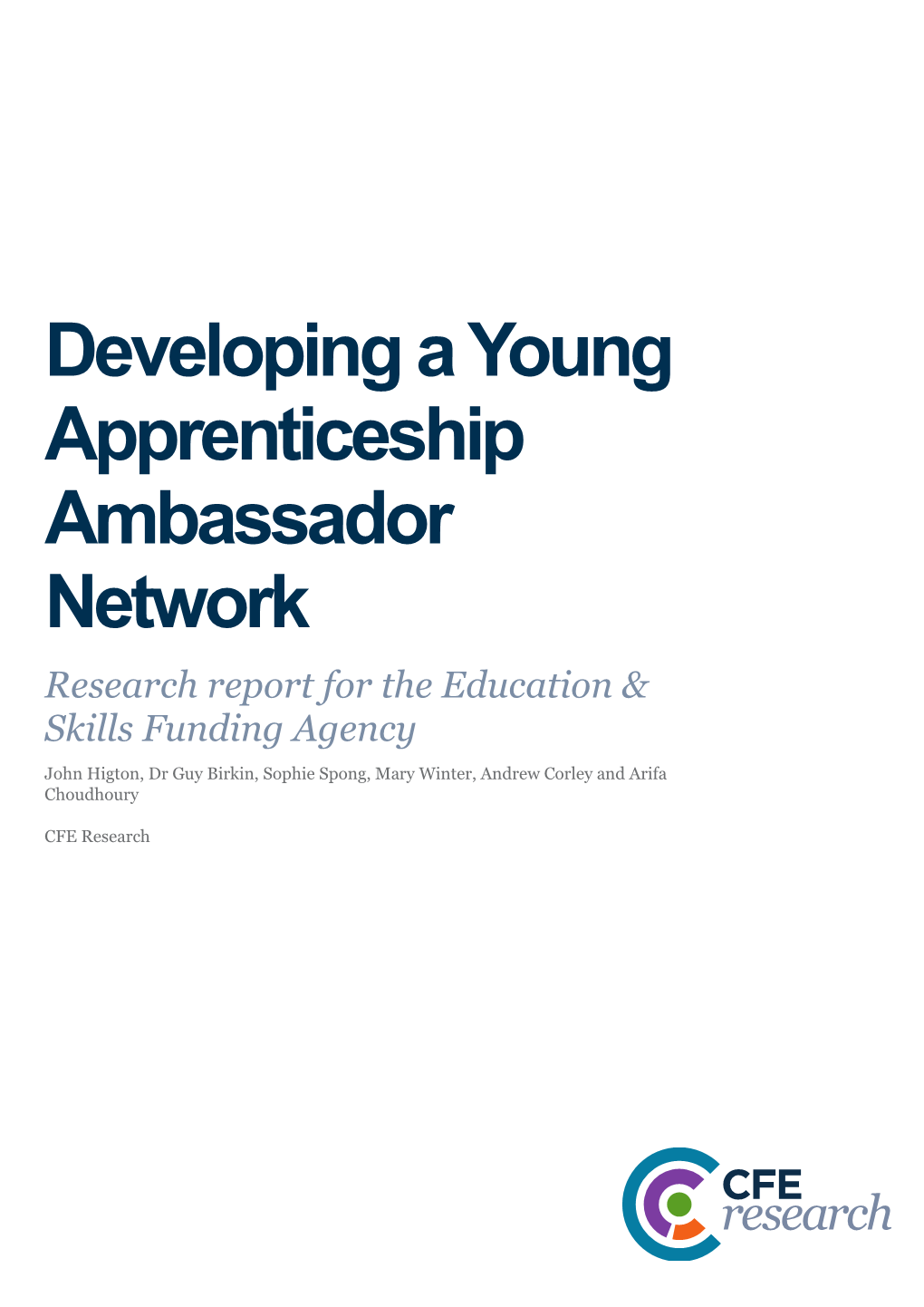 Developing a Young Apprenticeship Ambassador Network