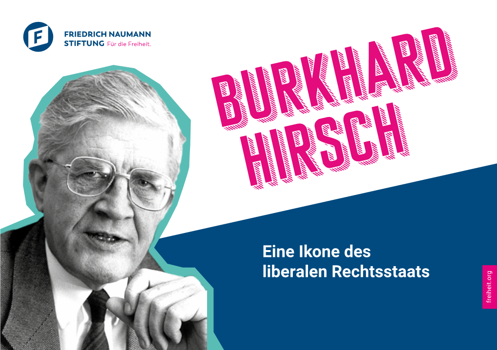 Eine Ikone Des Liberalen Rechtsstaats Impressum Inhaltsverzeichnis