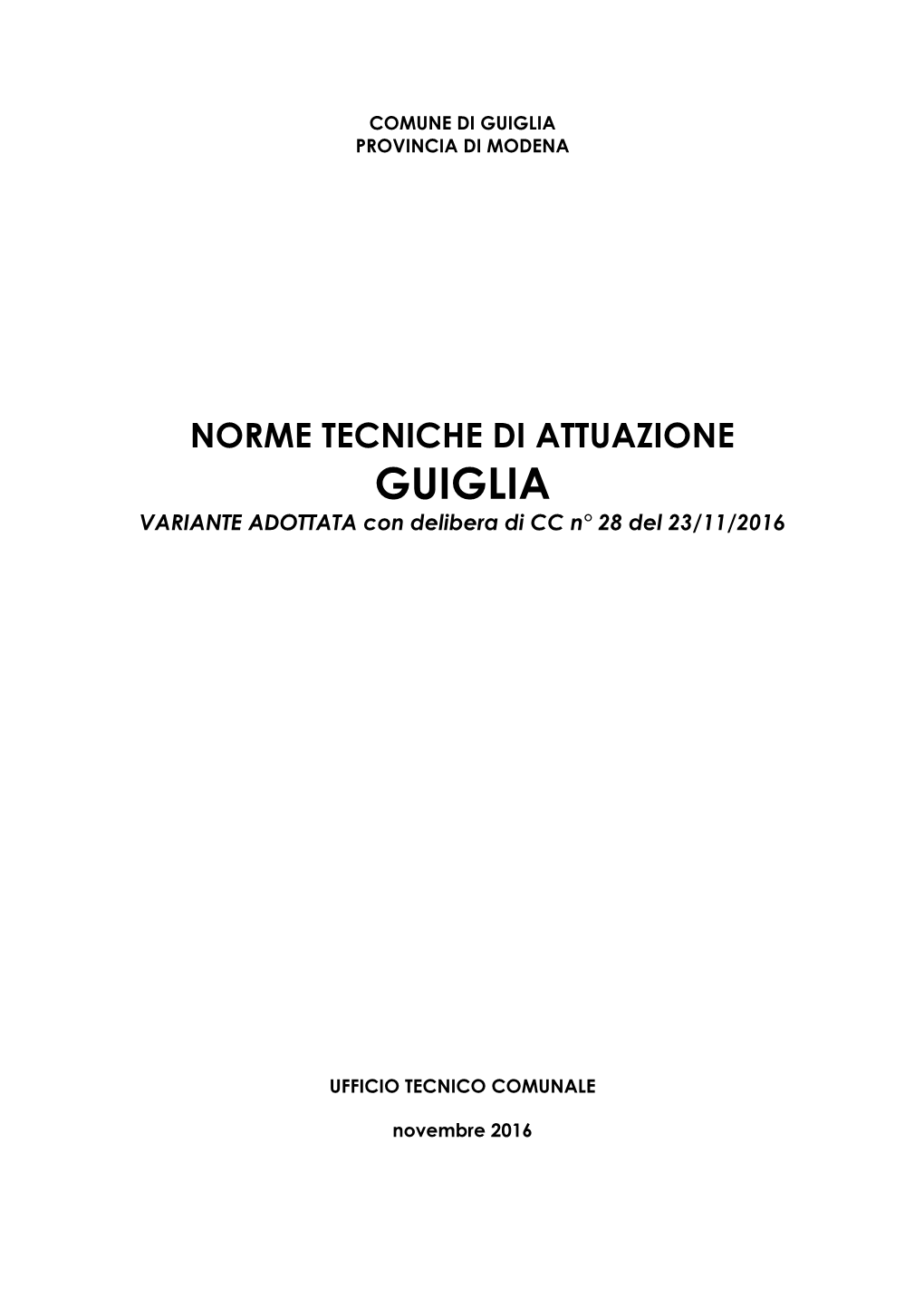 Norme Tecniche Di Attuazione