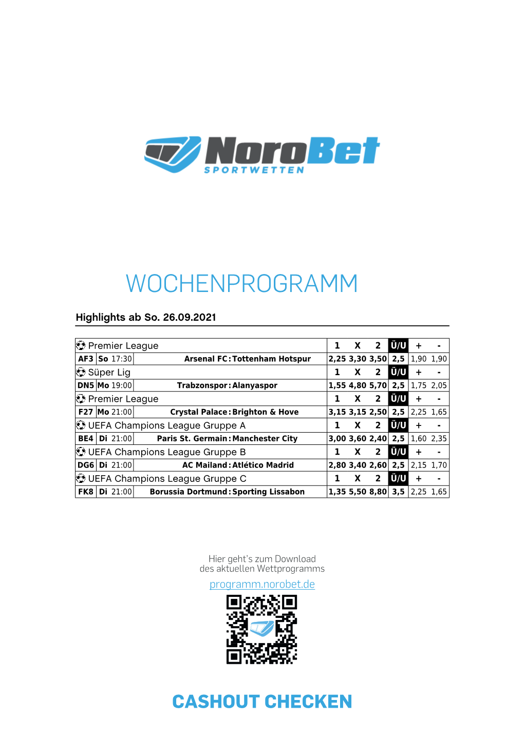 Wochenprogramm