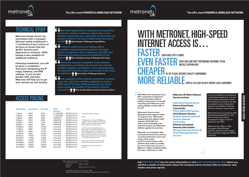 Metronet Leaflet