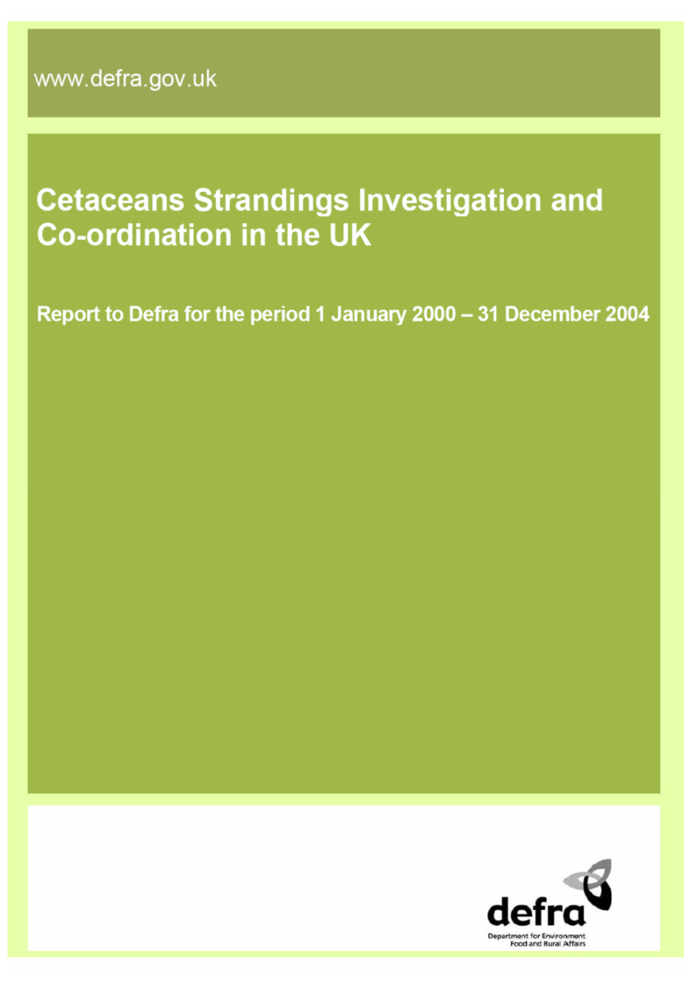 Cetacean Stranding Investigation and Co-Ordinating in the UK
