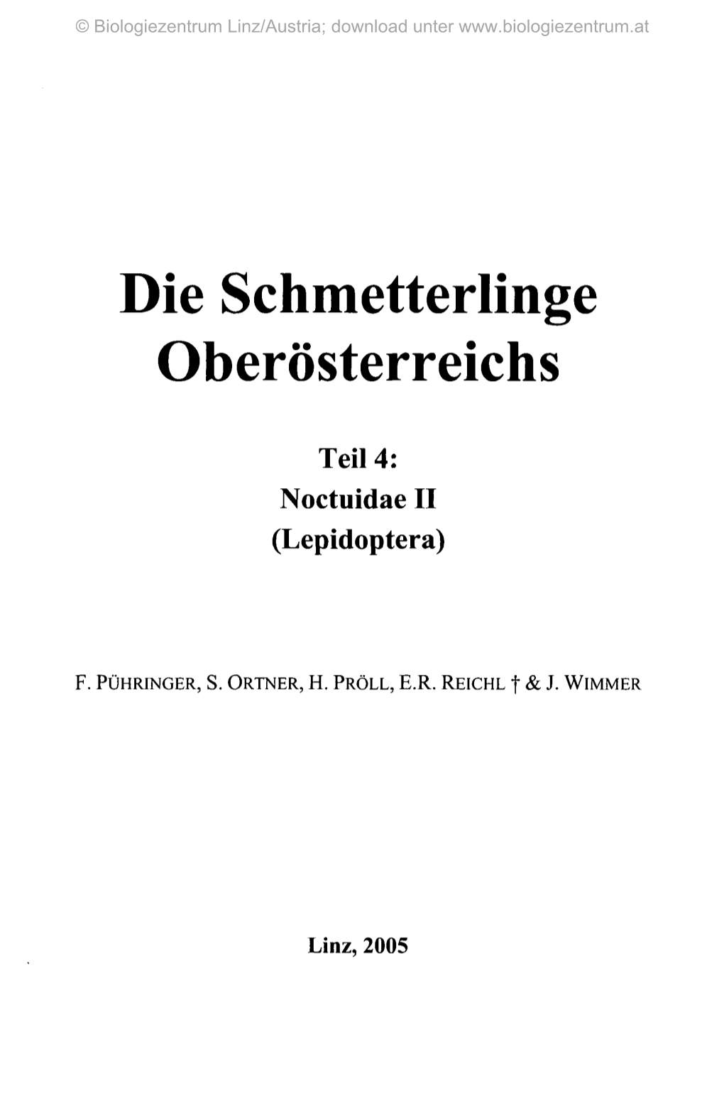 Die Schmetterlinge Oberösterreichs