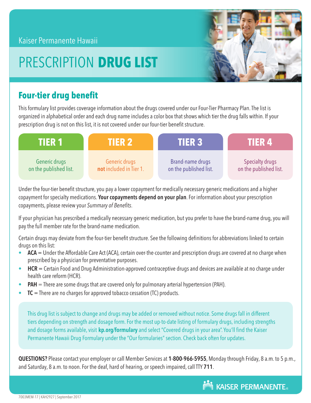 Prescription Drug List