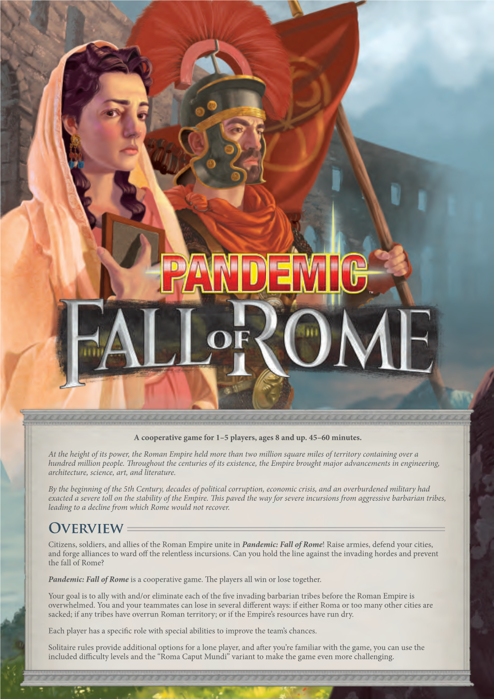 Pandemic: Fall of Rome Rulebook