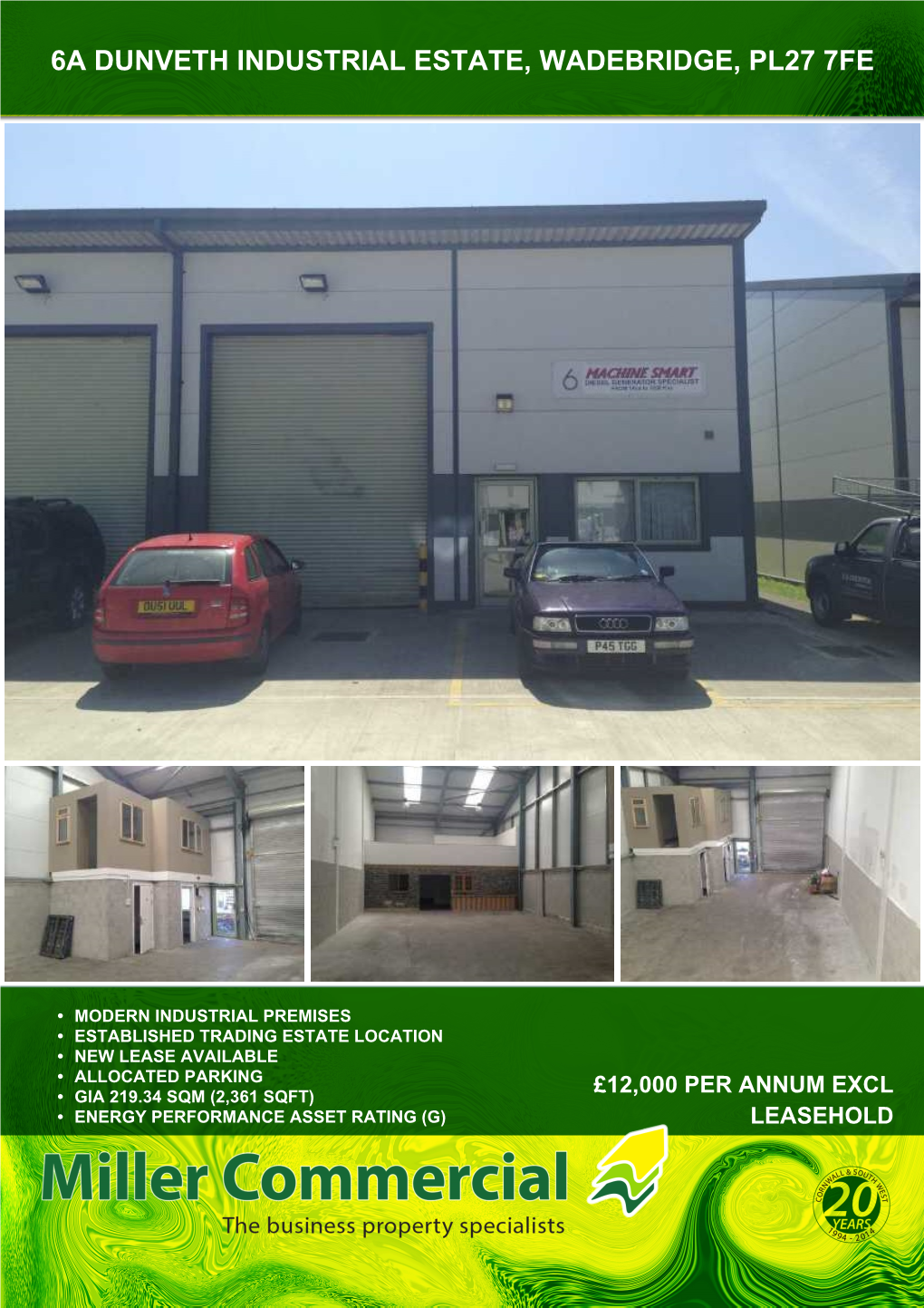 6A Dunveth Industrial Estate, Wadebridge, Pl27 7Fe