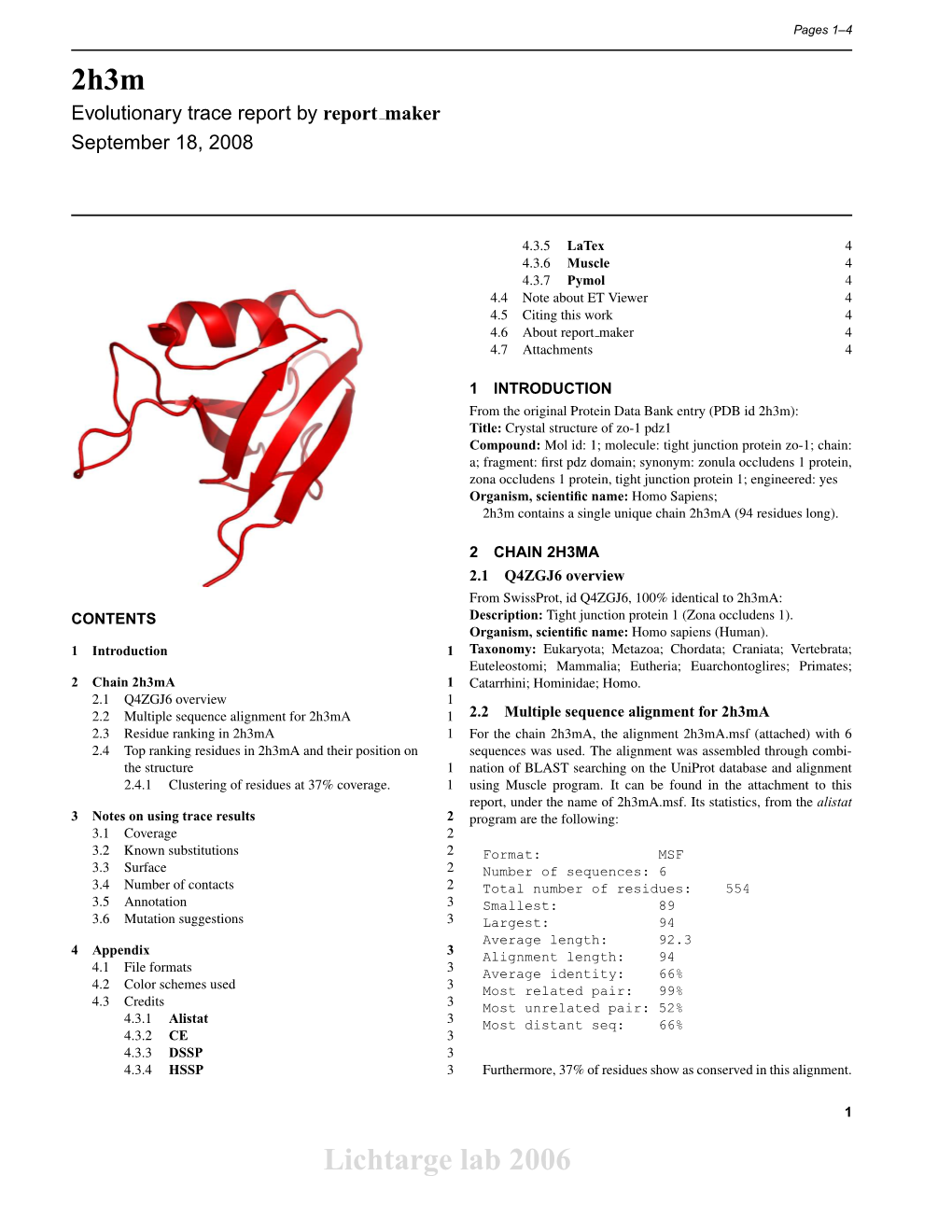 2H3m Lichtarge Lab 2006