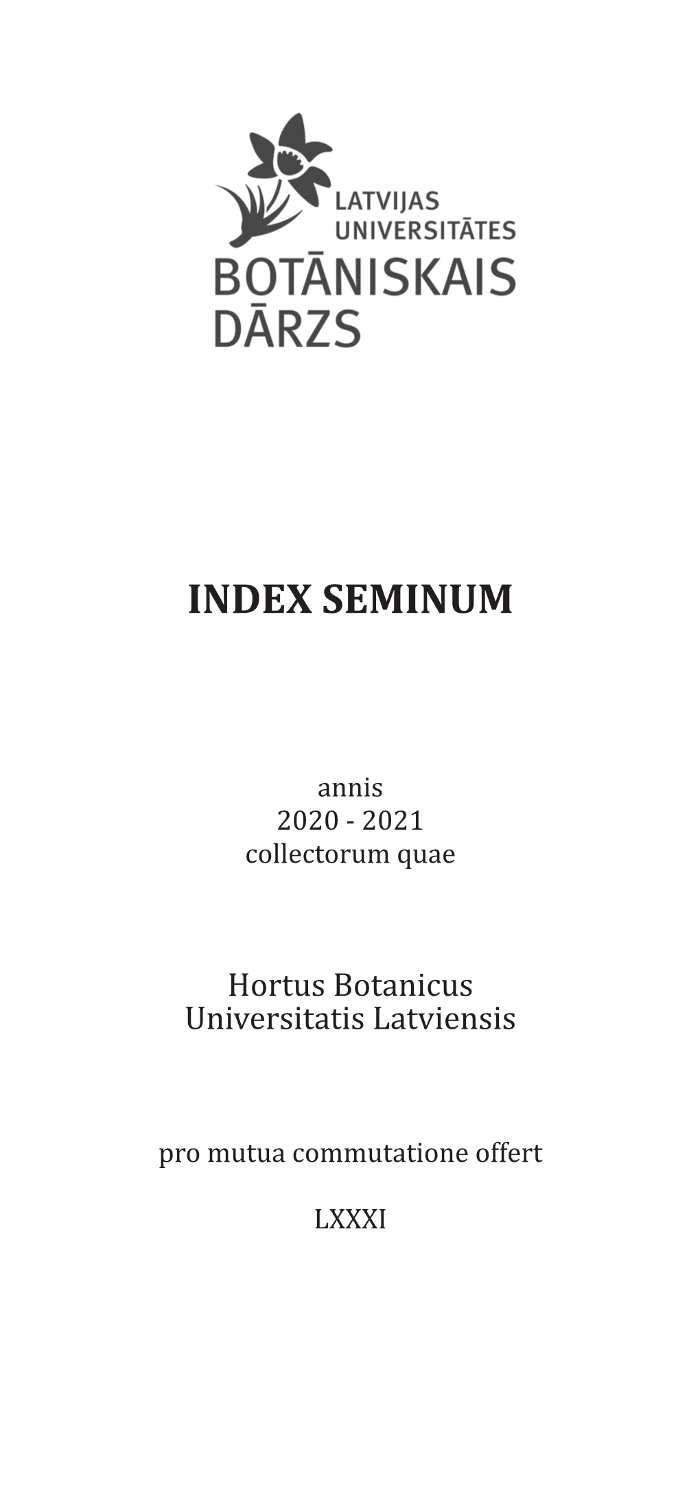 Index Seminum