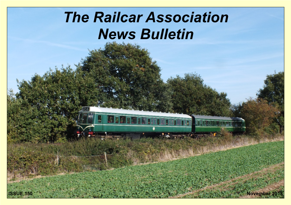 The Railcar Association News Bulletin