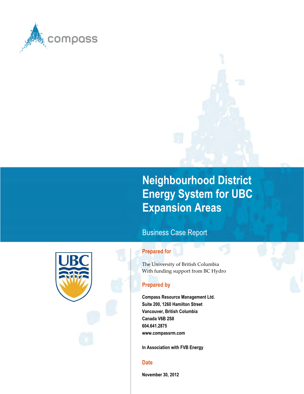 UBC Neighbourhood District Energy System Business Case