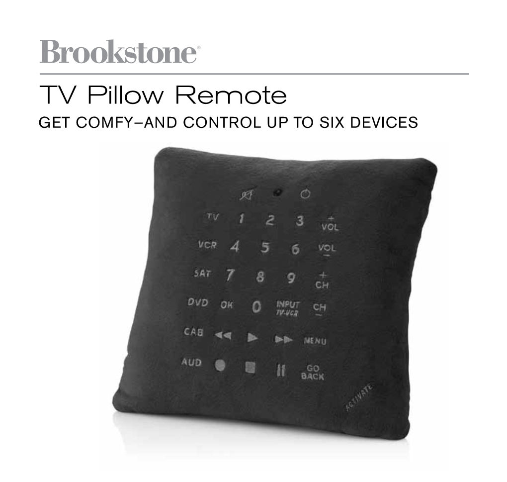 TV Pillow Remote Pillow TV O Mfy—A N D C D on T Ro L U L P T O