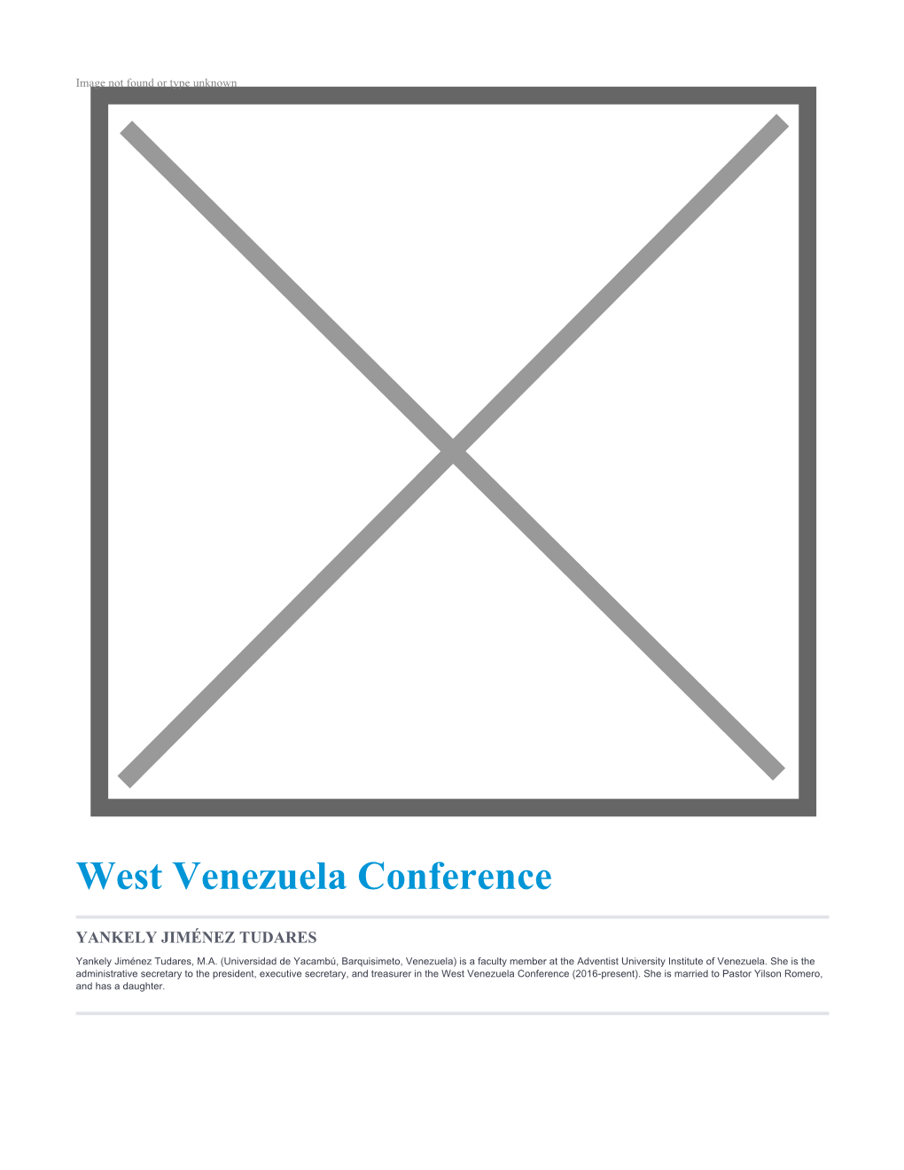 West Venezuela Conference