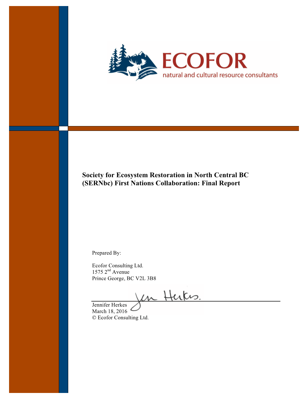 (Sernbc) First Nations Collaboration: Final Report