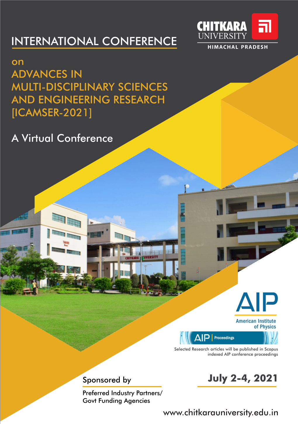 INTERNATIONAL CONFERENCE on ADVANCES in MULTI-DISCIPLINARY SCIENCES and ENGINEERING RESEARCH [ICAMSER-2021]