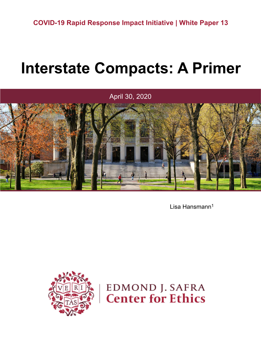 Interstate Compacts: a Primer