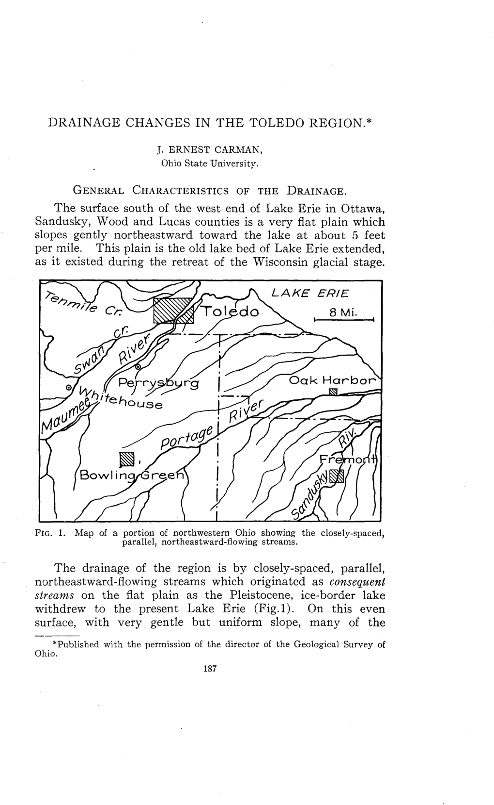 Drainage Changes in the Toledo Region.*