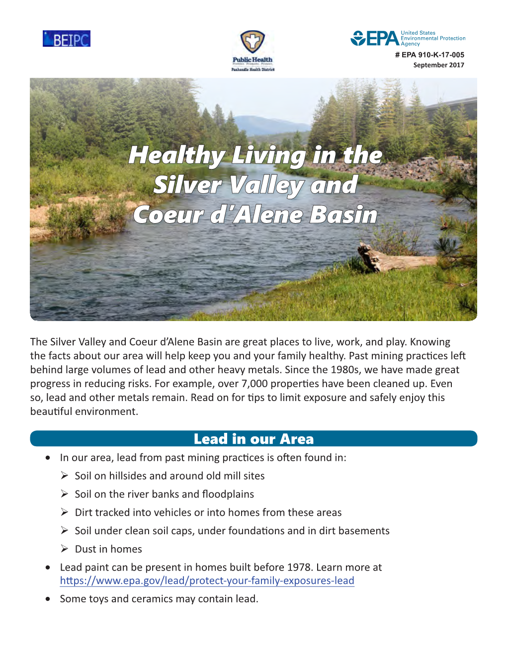 Healthy Living in the Silver Valley and Coeur D'alene Basin