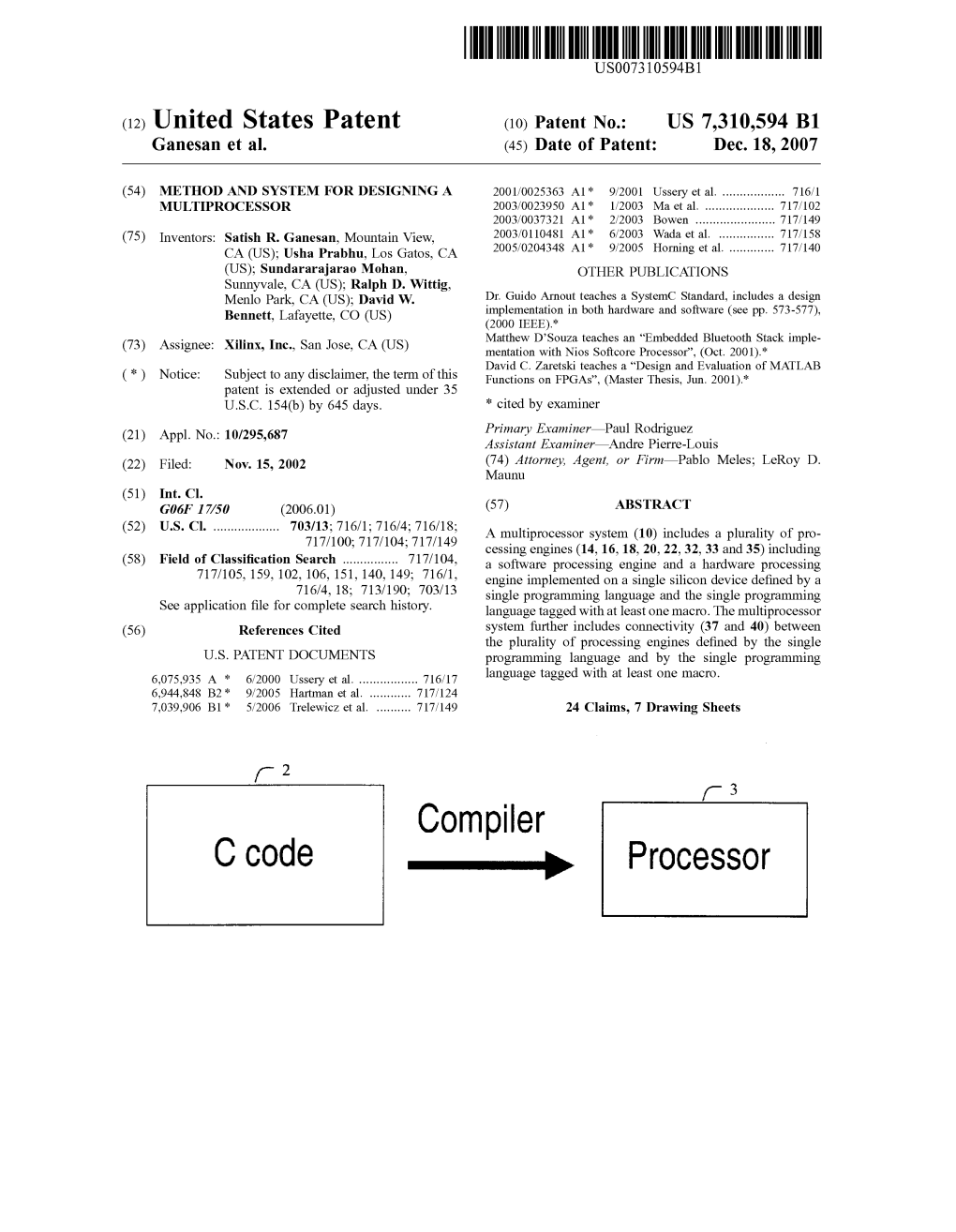 Compiler - 3 C Coce Mo Processor U.S