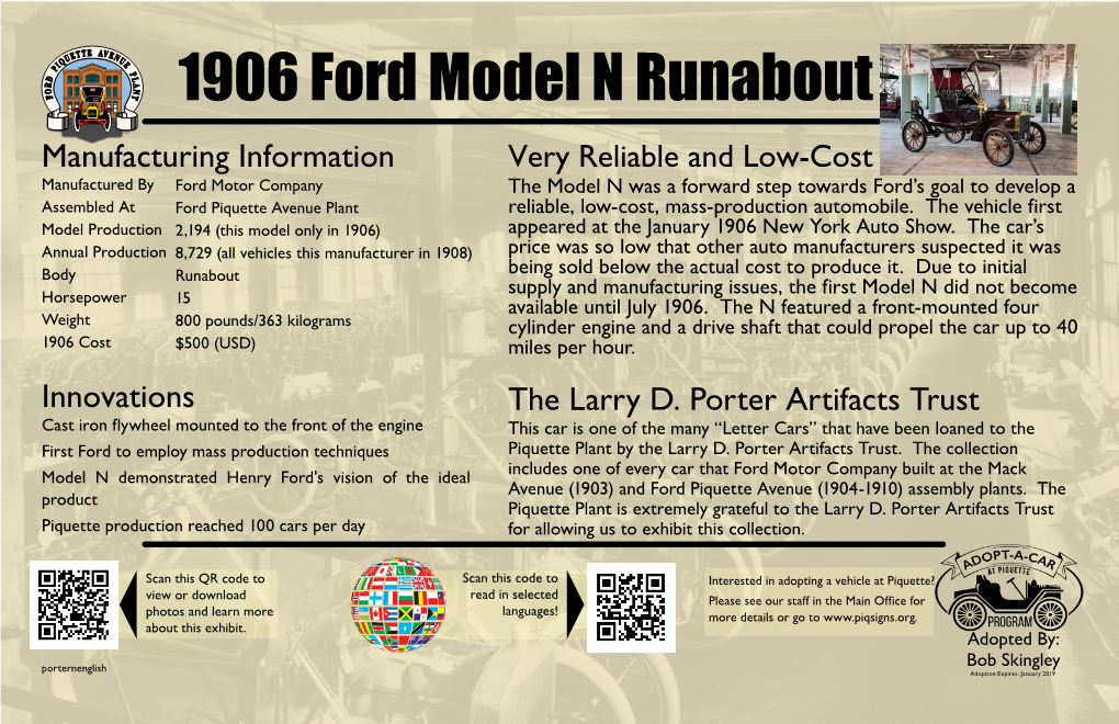 1906 Ford Model N Runabout