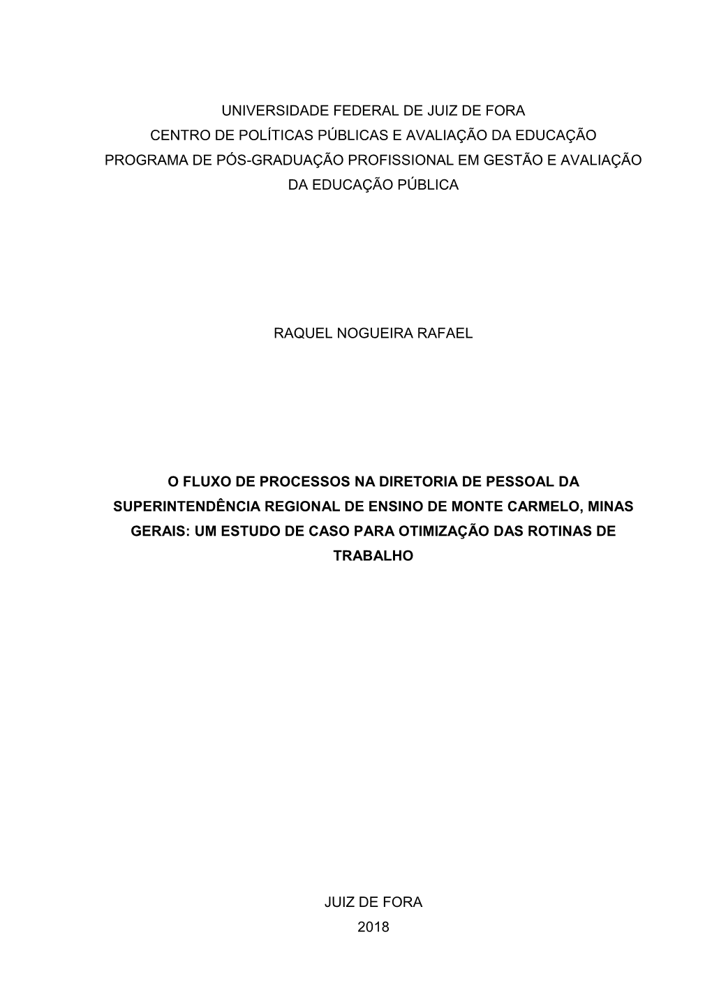 Universidade Federal De Juiz De Fora Centro De Políticas