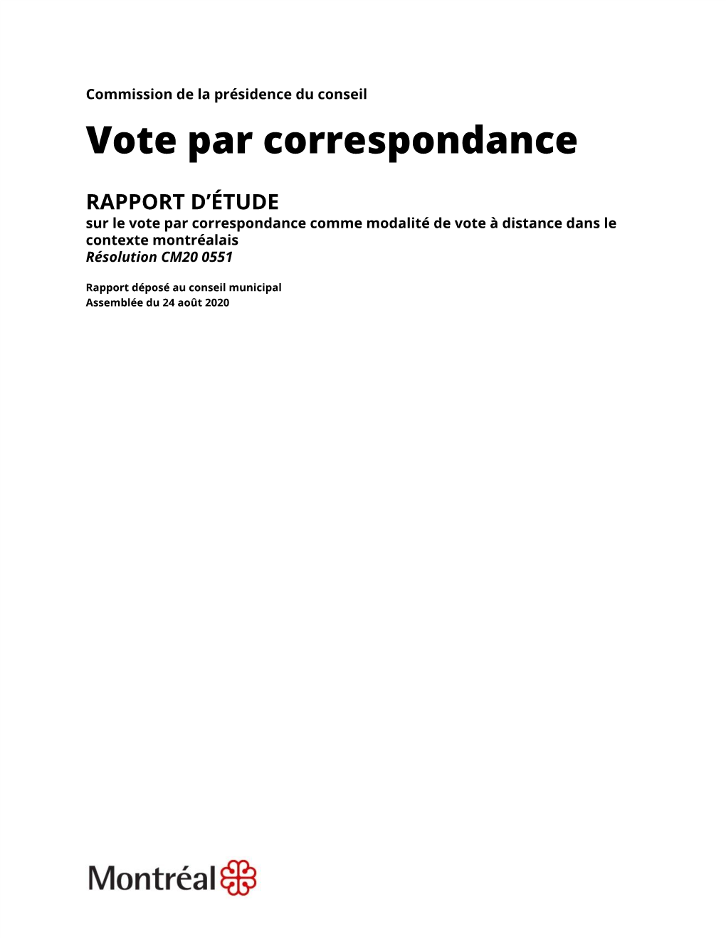 Vote Par Correspondance