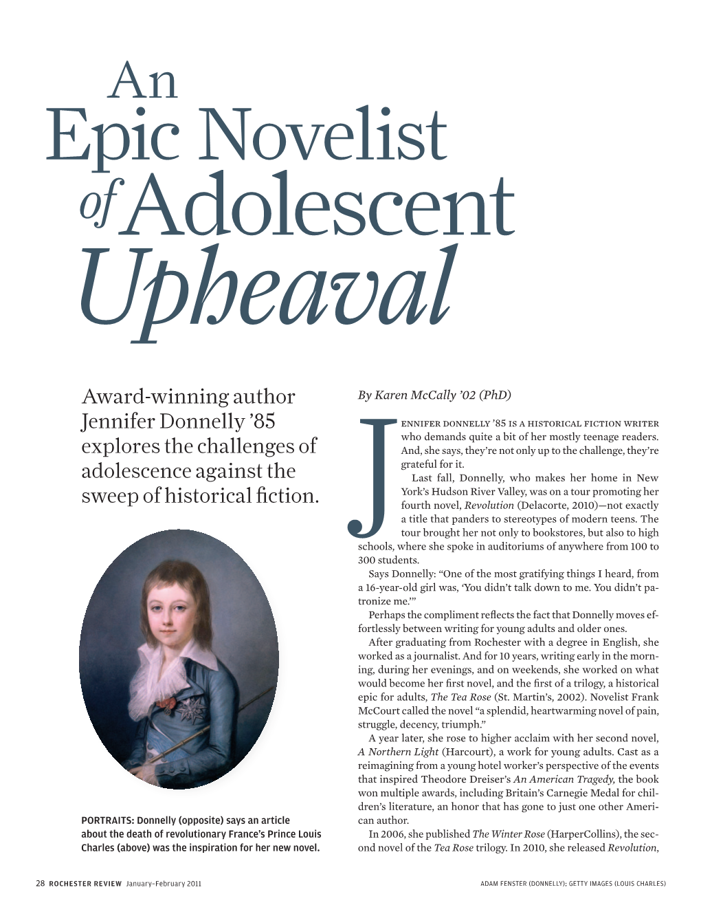 Epic Novelist of Adolescent Upheaval