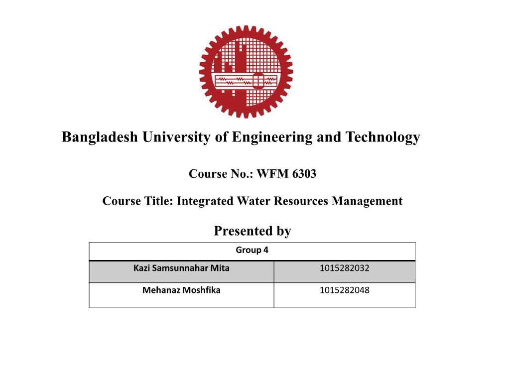 Bangladesh University of Engineering and Technology