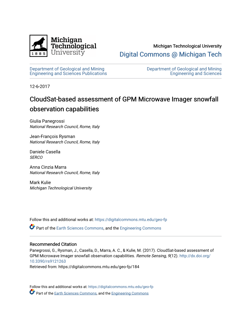 Cloudsat-Based Assessment of GPM Microwave Imager Snowfall Observation Capabilities